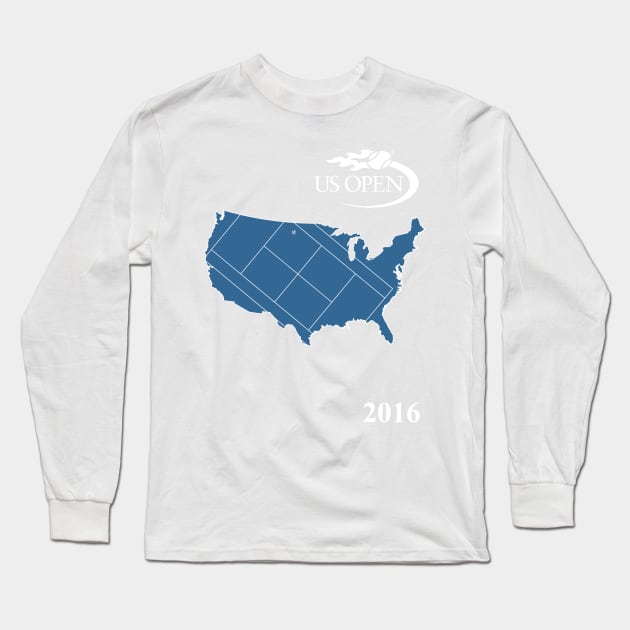US OPEN Long Sleeve T-Shirt by gimbri